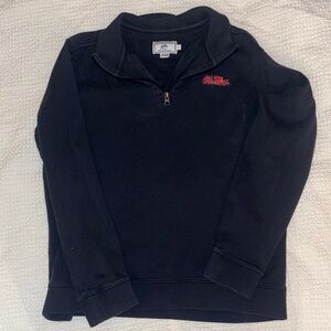 Southern Tide Navy Ole Miss Quarter-Zip Pullover